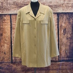 Lane Bryant 26/28 tan button down jacket